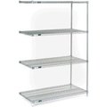 Global Equipment Nexel    Stainless Steel Wire Shelving Add-On 48"W x 24"D x 74"H A24487S